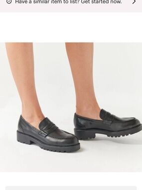 Vagabond Cosmo 2.0 Black Leather Lug-Sole Penny chunky Loafers VG Condition 39/9